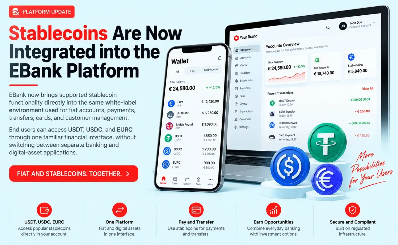 Stablecoins Are Now Integrated into the EBank Platform